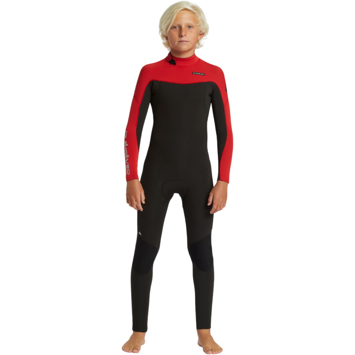 2026 Quiksilver Junior Everyday Sessions 3/2mm Back Zip Wetsuit EQBW103114 - High Risk Red